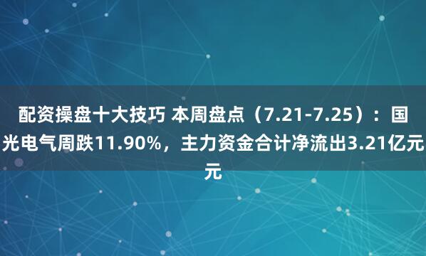 配资操盘十大技巧 本周盘点（7.21-7.25）：国光电气周跌11.90%，主力资金合计净流出3.21亿元